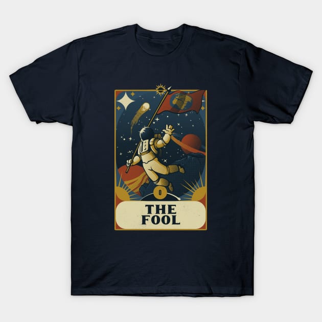 Astronaut Tarot Fool by Tobe Fonseca T-Shirt by Tobe_Fonseca